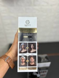 شامپو رنگ کلاژن و روغن آرگان استلین حجم ۴۰۰ میلی لیتر